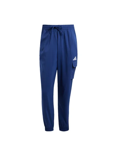 ADIDAS SPORTSWEAR Sportovní kalhoty Essentials tmavě modrá bílá