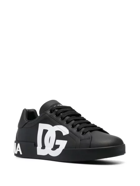 Raštuotos sportbačiai Dolce & Gabbana Portofino juoda