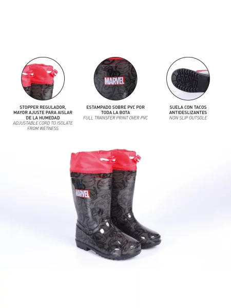 Cizme de cauciuc copii Avengers gri