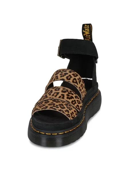 Pantofi Dr. Martens cu model leopard negru