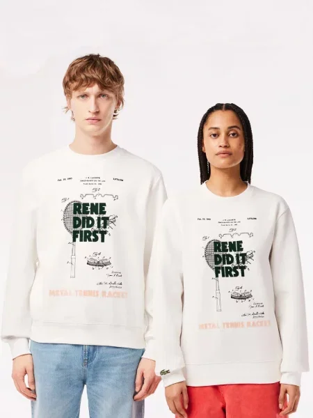 Детский свитшот Lacoste белый