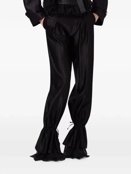 Pantaloni Giuseppe Di Morabito cu volane negru