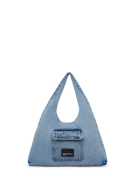 Geantă Karl Lagerfeld Jeans albastru