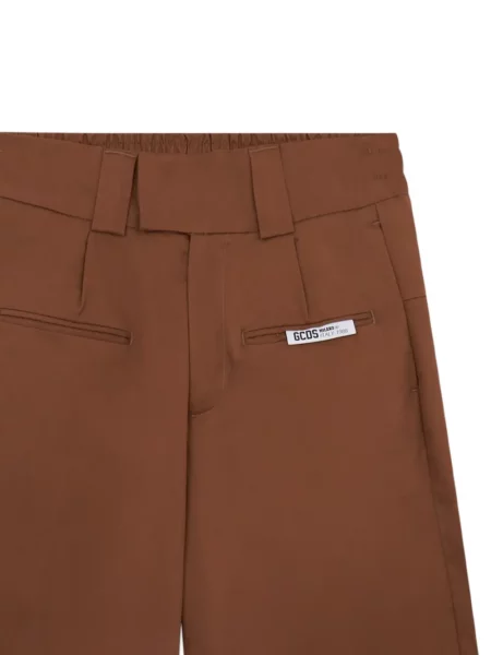 Pantaloni Gcds cu picior lat maro