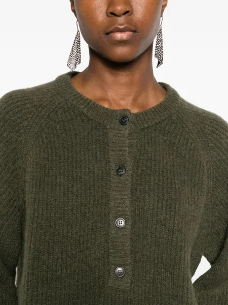 Cardigan Iro cu decolteu în U verde