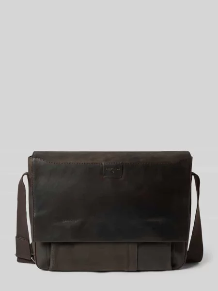 Torba na ramię ze skóry naturalnej Strellson