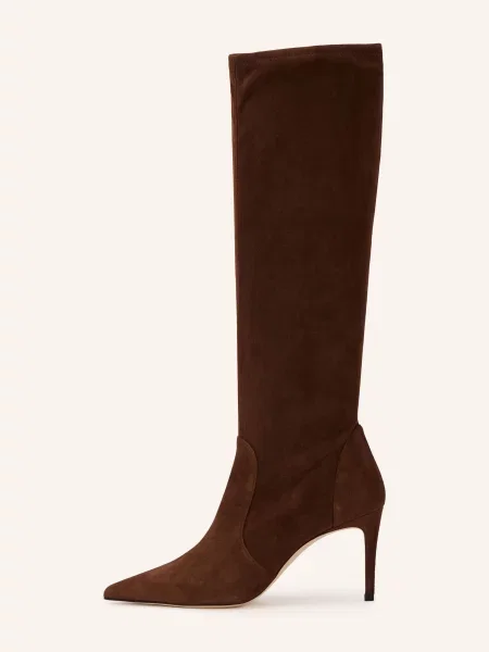 Stuart Weitzman Kozačky Power Boot 75 hnědá