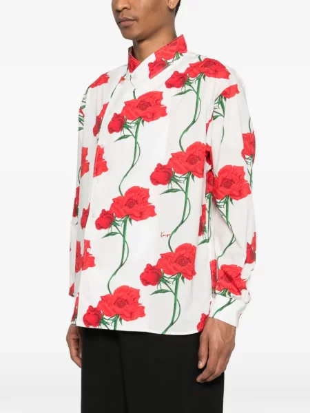 Cămașă Kenzo cu model floral alb