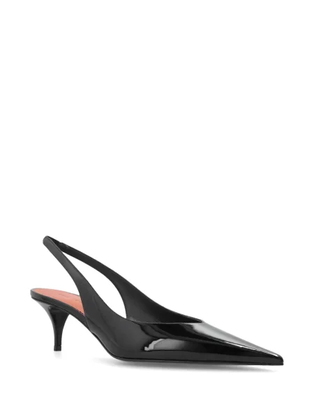 Pantofi cu toc Amina Muaddi slingback negru
