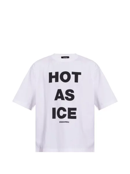 Tricou Dsquared2 cu imagine alb