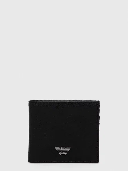 Emporio Armani Portofel Mare pentru Bărbați negru