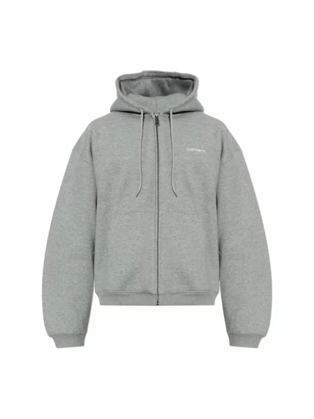 Bluza z kapturem Carhartt Wip z kapturem szara