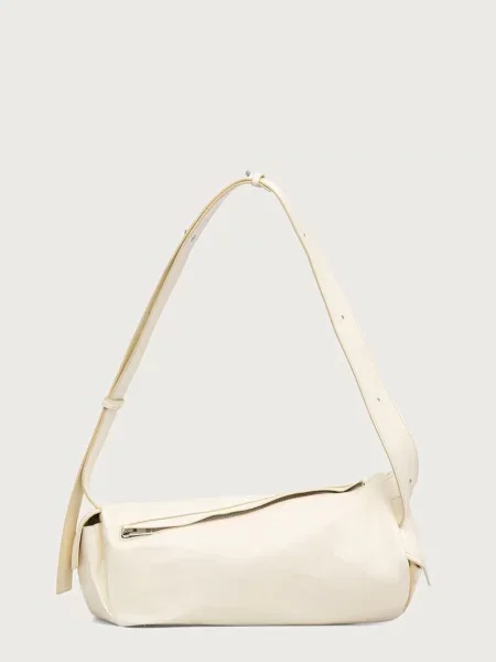 Sunnei geantă crossbody pentru femei din piele bej