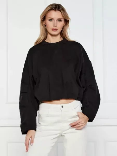Pinko Hanorac MACEDONIA | Cropped Fit negru