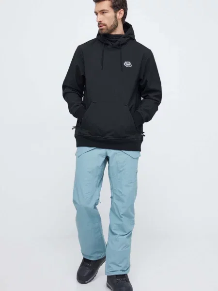 Športni pulover Colourwear Est s kapuco črna