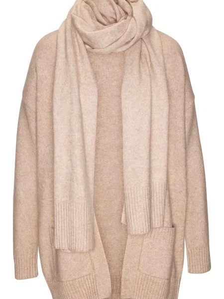 VIVANCE Pletena jopa progasto bež