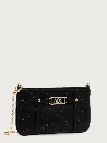 Armani Exchange kabelka dámska z imitácie kože čierna