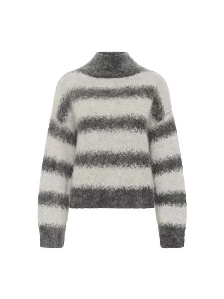 Sweter z golfem Karen By Simonsen do golfa szary
