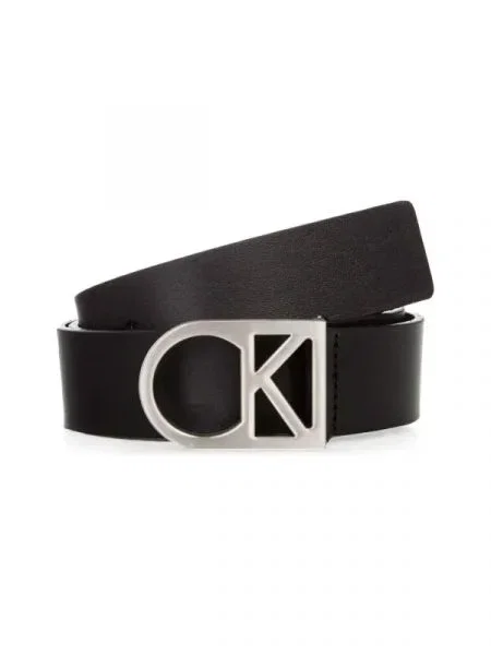 Calvin Klein de piele curea CK LOGO negru