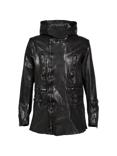 Geacă Yohji Yamamoto cu glugă negru