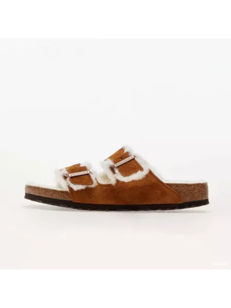 Ovčí kůže tenisky Birkenstock hnědé