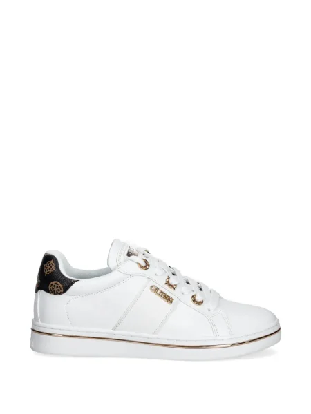 Sneakerși Guess cu autograf alb