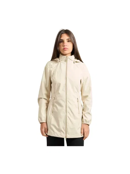Kurtka z kapturem Yes Zee z kapturem beżowa