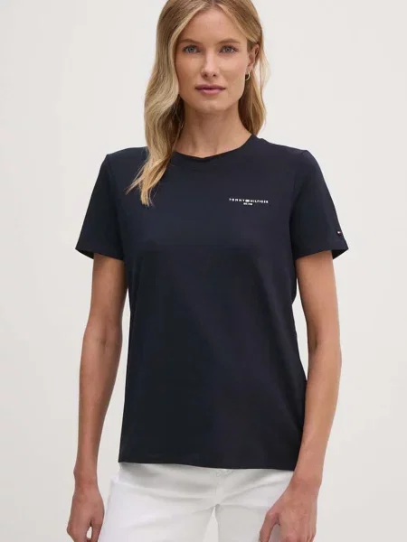 Tommy Hilfiger basic majica kratkih rukava ženska plava