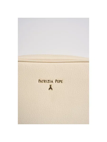 Torebka crossbody Patrizia Pepe skórzana biała