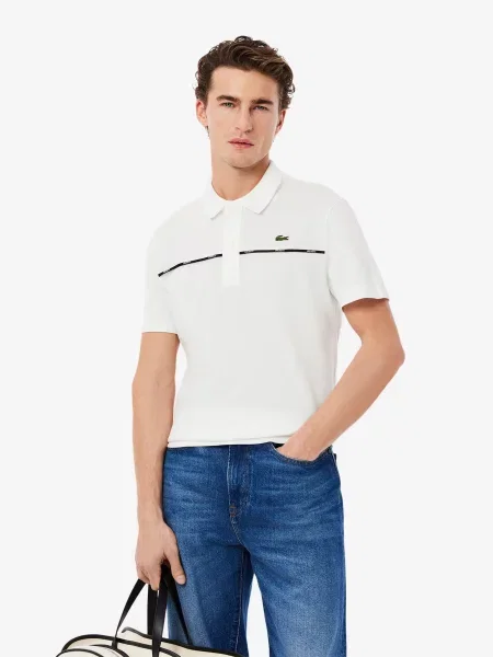 Поло Lacoste білий