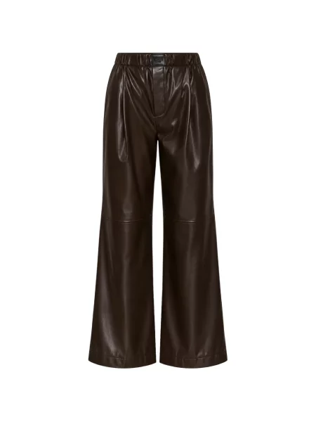 Pantaloni Isabelle Blanche cu autograf maro