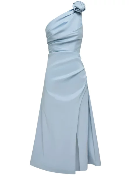 Tafta sukienka midi Rachel Gilbert szara