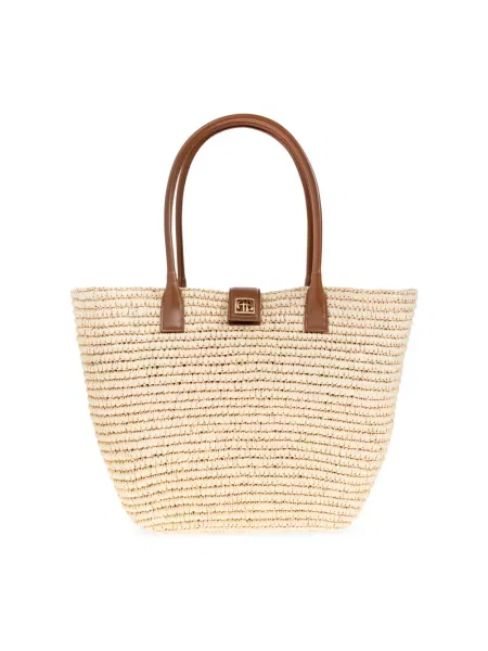 Anine Bing Torebki Kobieta ONE SIZE Skóra Torba Lou Shopper beżowy