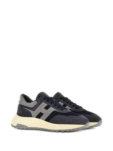 Sneakerși Hogan din piele albastru