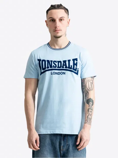 T-shirty Lonsdale Potternewton niebieska