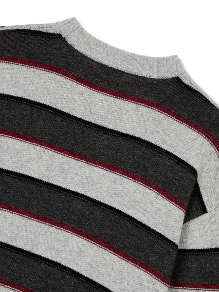 Pulover Studio Tomboy de lână cu dungi gri