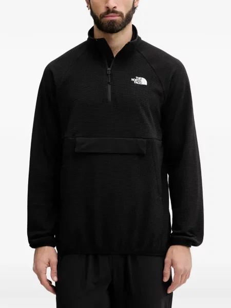 Hanorac cu fermoar The North Face tricotate negru