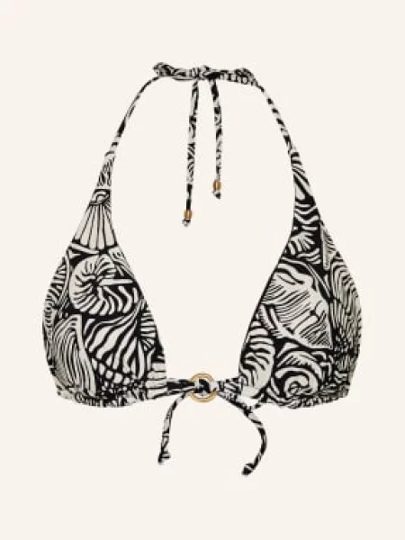 Seafolly Trojúhelníkové Bikiny Shells Oboustranné / krémová černá