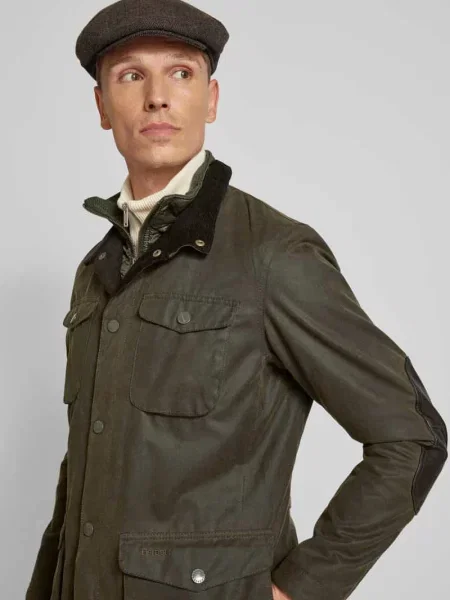 Kurtka Barbour w kratę z twillu oliwkowa