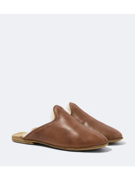 Kožené mules Sabah hnědé