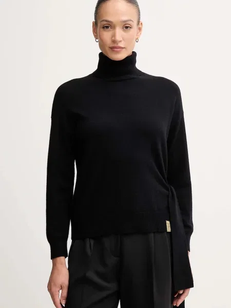 Gaudi pulover din amestec de lână cu guler negru