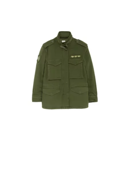 Kurtka jeansowa Five Jeans zielona