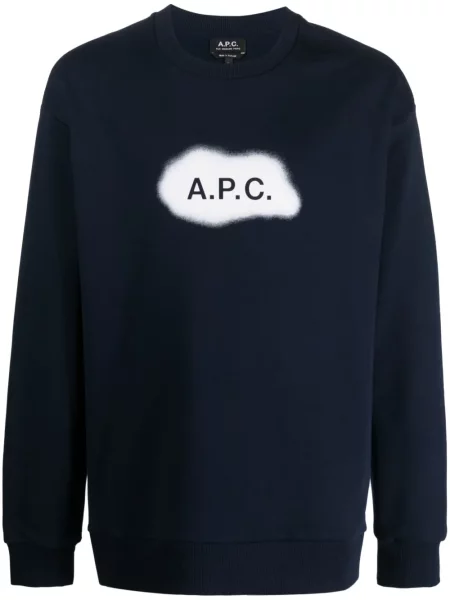 Hanorac A.p.c. cu imagine albastru