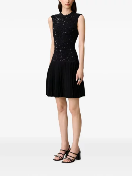 Rochie Claudie Pierlot cu paiete tricotate negru