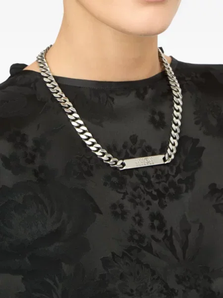 Colier Mm6 Maison Margiela argintiu