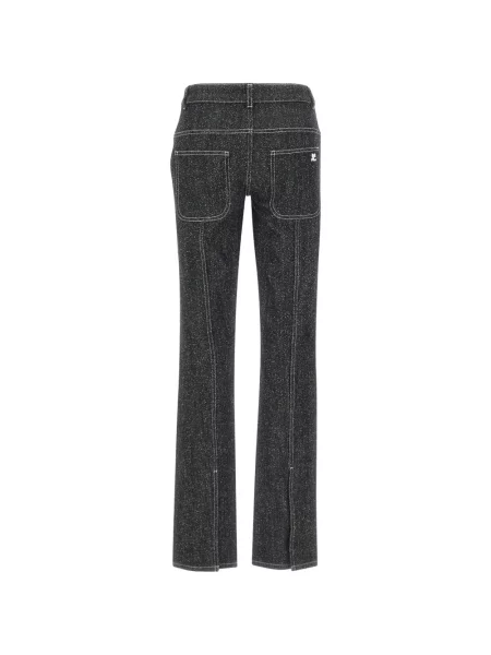 Pocnitură blugi Courreges din tweed gri