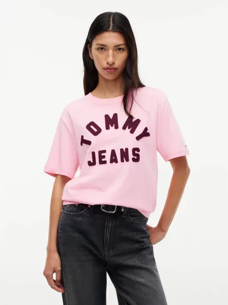 Tommy Jeans Tricou roz