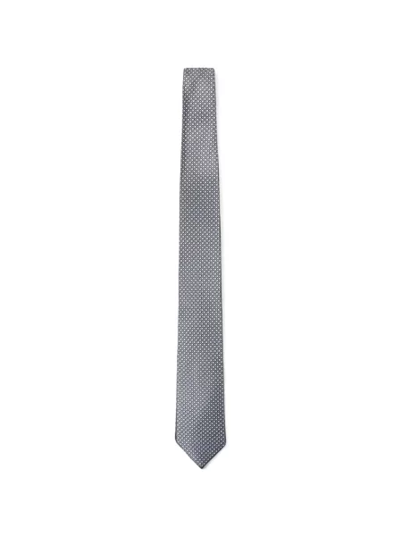 Cravată Brioni de mătase cu imagine cu imprimeu geometric albastru
