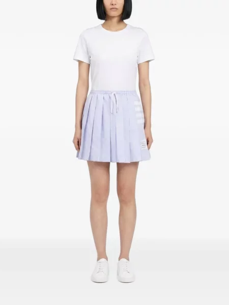 Fusta mini Thom Browne din țesătură twill cu cordon albastru
