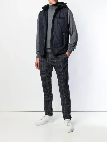 Sweter z golfem Barba szary